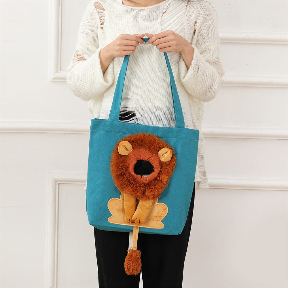 Lion mane cat travel bag carrying bag cat