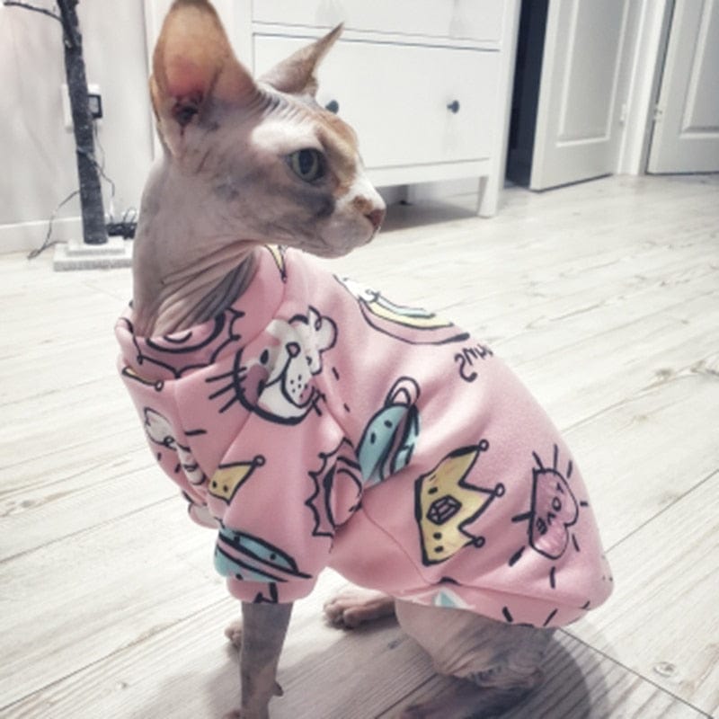 Cat jumpsuit for warmth