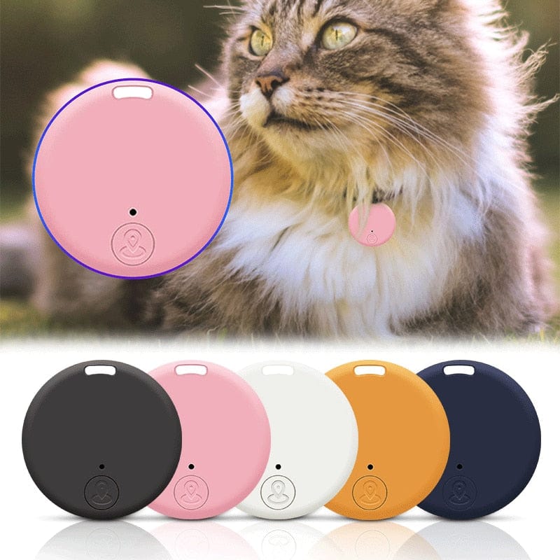 Compact round Bluetooth cat tracking device Mini Dog GPS Bluetooth 5.0 Tracker Anti-Lost Device Round Anti-Lost Device Pet Kids Bag Wallet Tracking Smart Finder Locator