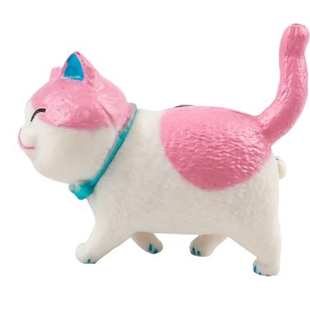 Pink & White Cat Magnet – Playful Cute Cat Figurine