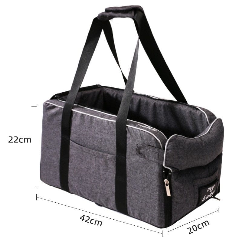 Armrest-integrated portable cat car carrier