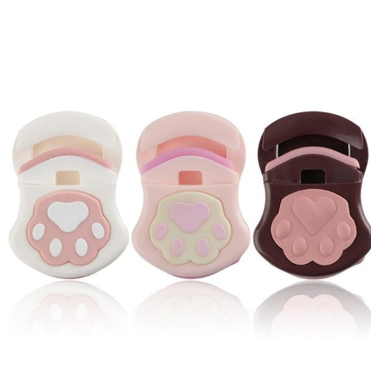 Cute Compact Cat Paw Eyelash Curler new Professional Mini Eyelash Curler Portable Eye Lashes Curling Clip Cosmetic Makeup Tool Accessories Eyelash Tools