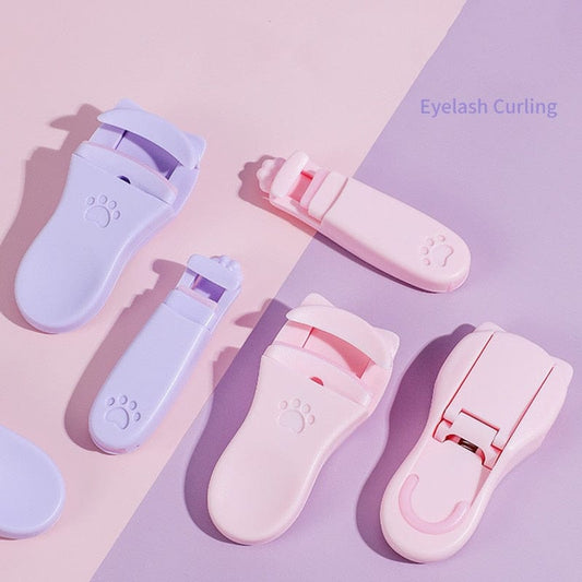Cat claw-inspired eyelashes curler,2 Pcs Cat Claw Eyelashes Curler Cute Designs Long Lasting Professional for Women Makeup Accessories Tool Fit All Eyelash Shapes