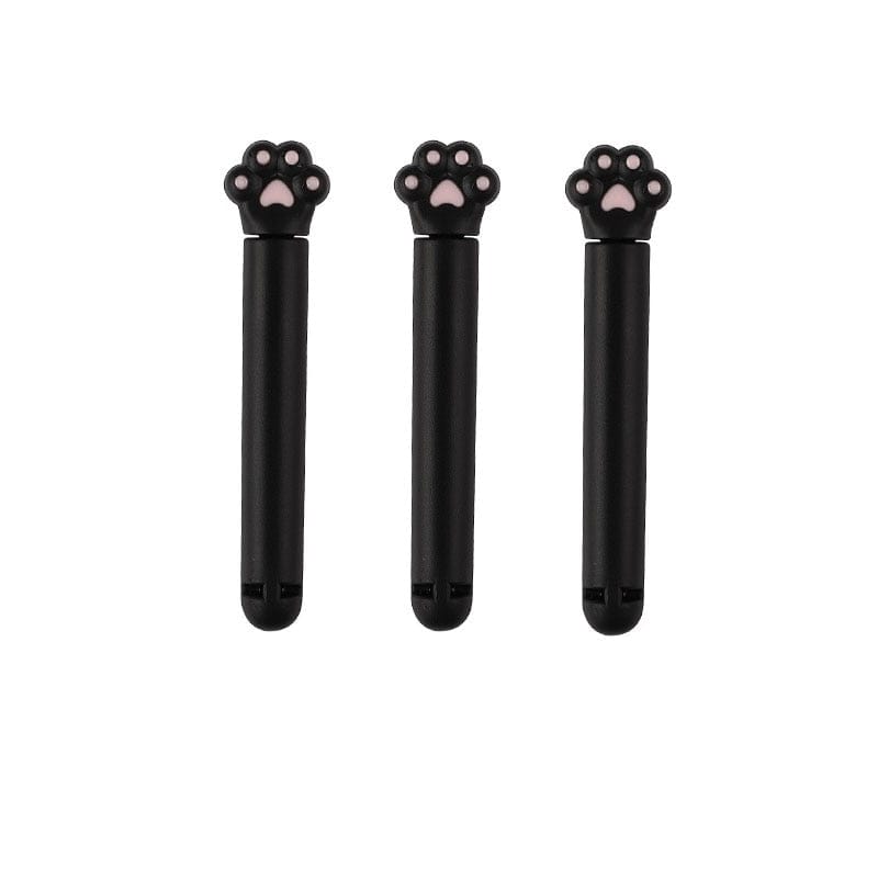 Practical 3pcs paw-themed bag sealer clips - Keep your snacks airtight