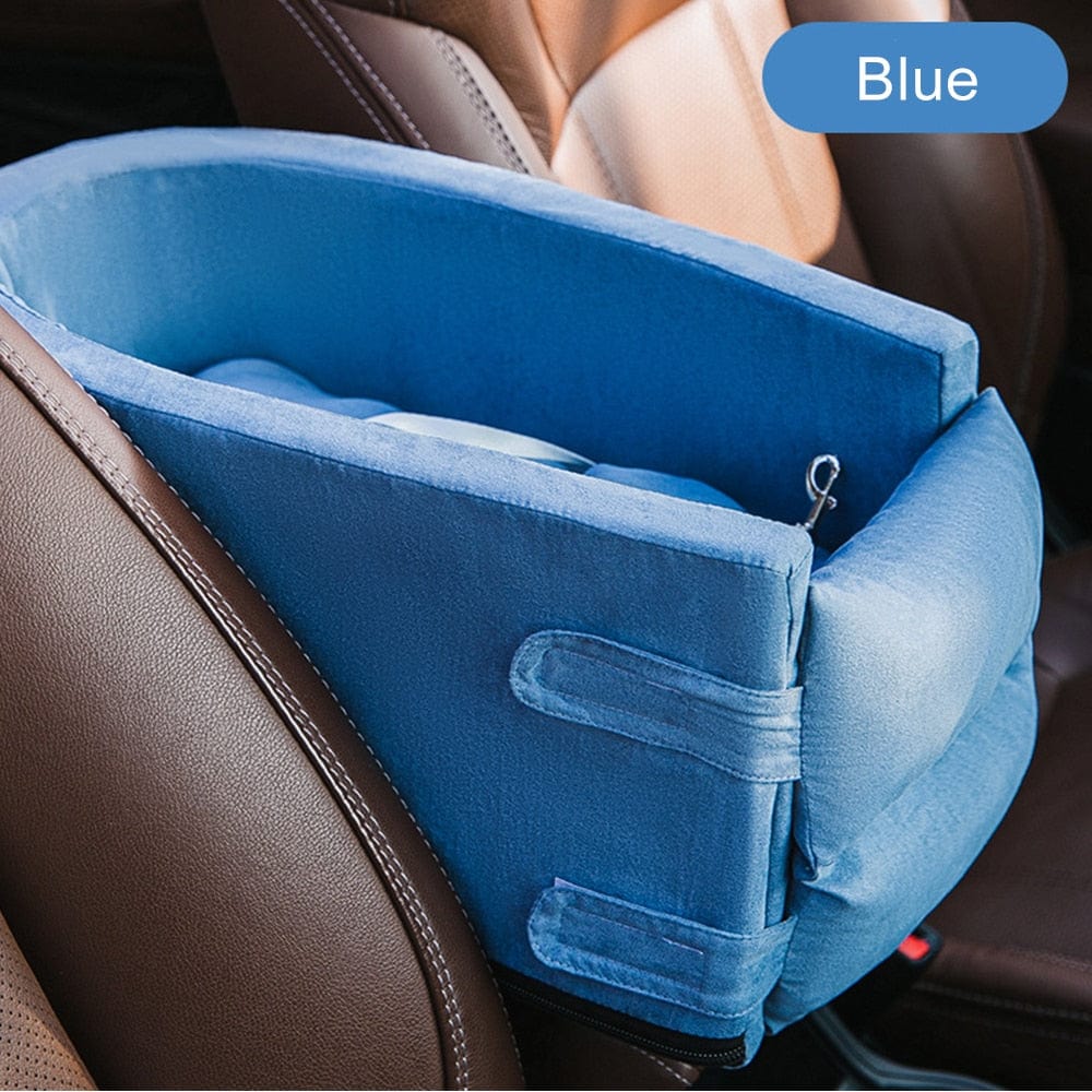 Armrest-enhanced cat car carrier for hassle-free travel