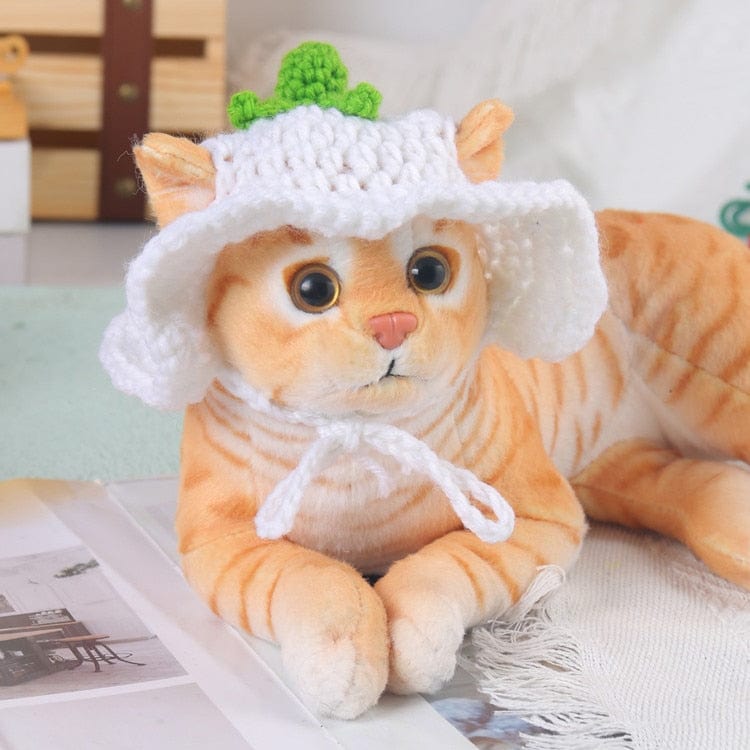 Customizable cat-themed knit hat