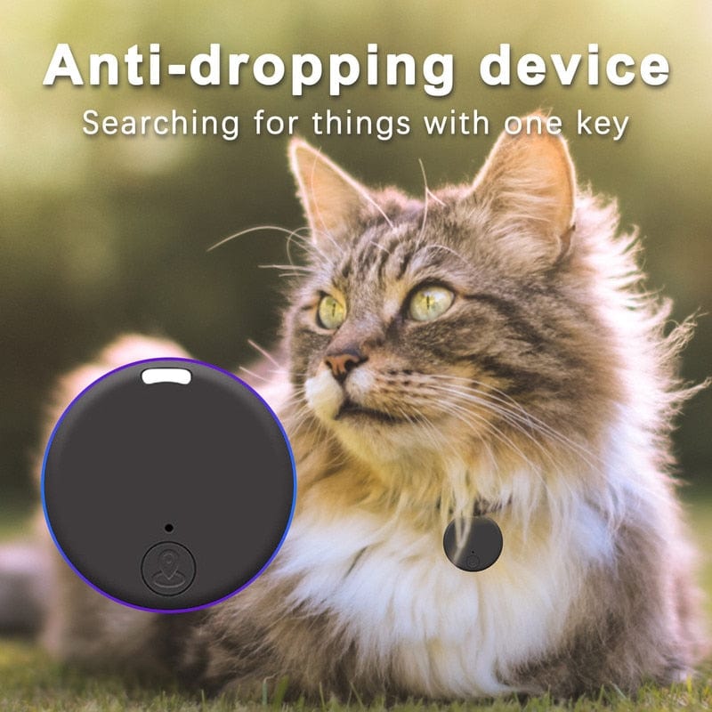 Petite circular cat tracker with Bluetooth support portable pet tracker