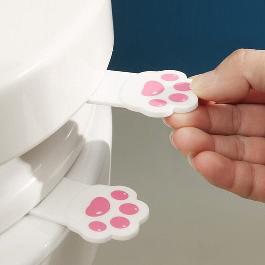 2pcs Paw Toilet Seat Lifters 2023 2pcs Cute Cat Paw Toilet Seat Lifter Creative Toilet Lifting Device Avoid Touching Toilet Lid Handle WC Accessories