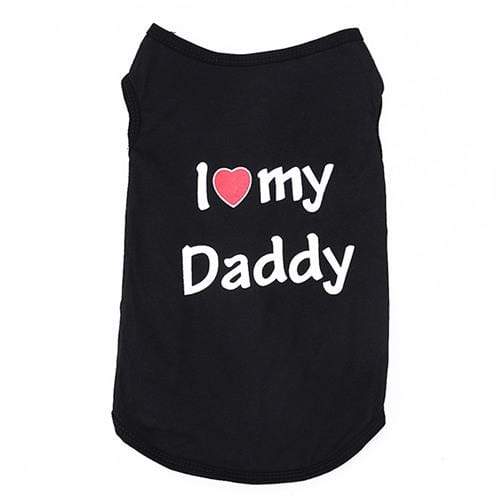 i love my mommy daddy pet dog shirt