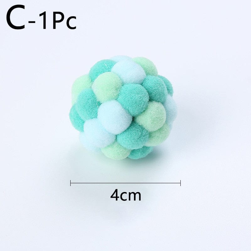 Cat toy balls with charming ringing bells toy mouse for cats