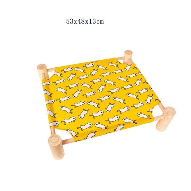 Cat bed frame with machine-washable cover pet house hammock bed