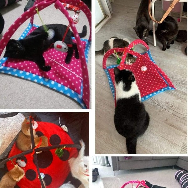 Interactive Cat Activity Play Mat cat activity tent