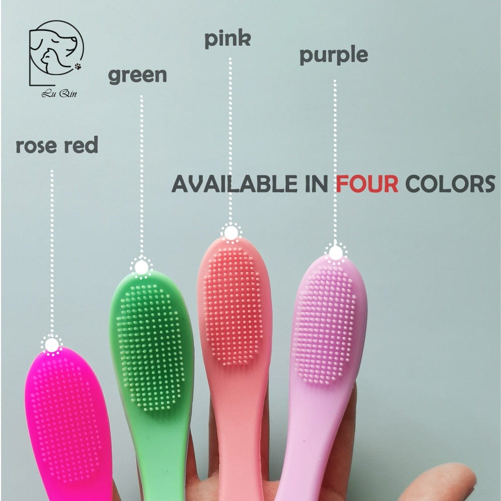 Effective tooth and eyecare finger cat brush brushes with cat