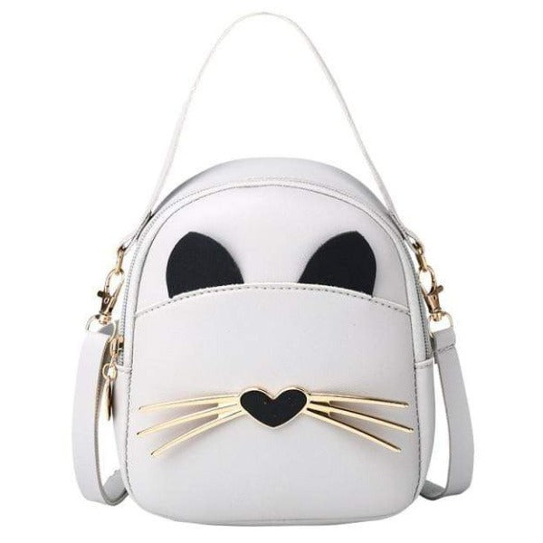 Cat Tote Bags & Handbags Cute Kitty Leather Purse & Handbag For Women