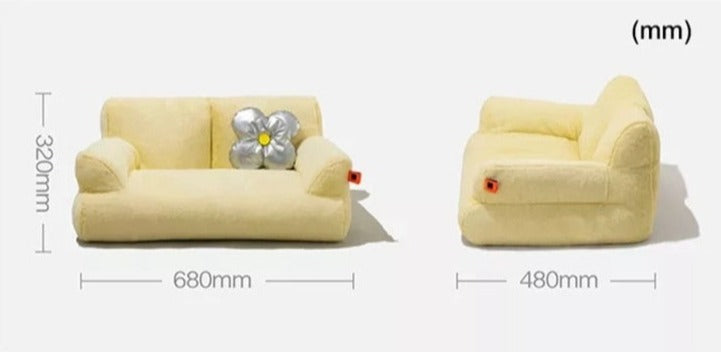 Stylish cat furniture with cushioned seat