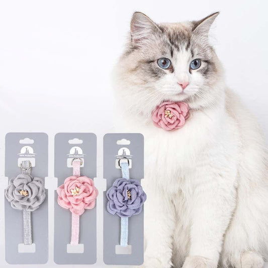 adjustable flower cat collar for small and large cats