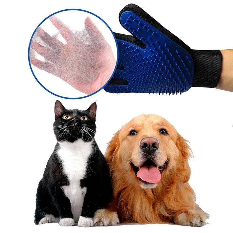 deshedding massage washing glove brush for cats