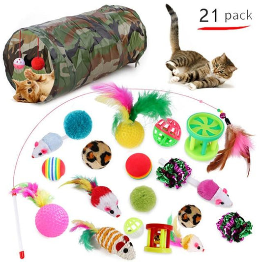 Cat Tunnel, S-Shape Cat Tunnel Pet Tube Collapsible Play Toy Indoor Outdoor Toys for Exercising Hiding Training and Running Cat Puzzle