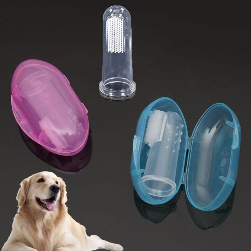cat toothpaste finger brush dog teeth