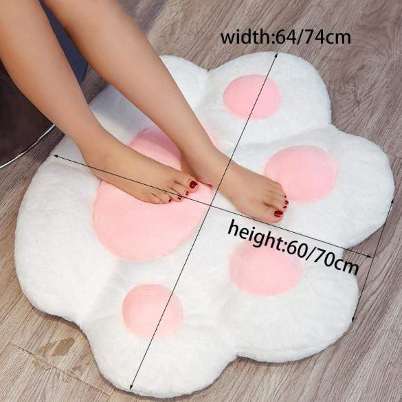 Fluffy Long Plush Cat Paw Cushion cat cushion decor