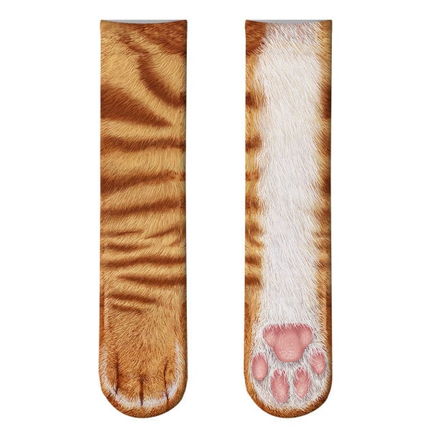 Cute paw print socks for pet owners animal socks