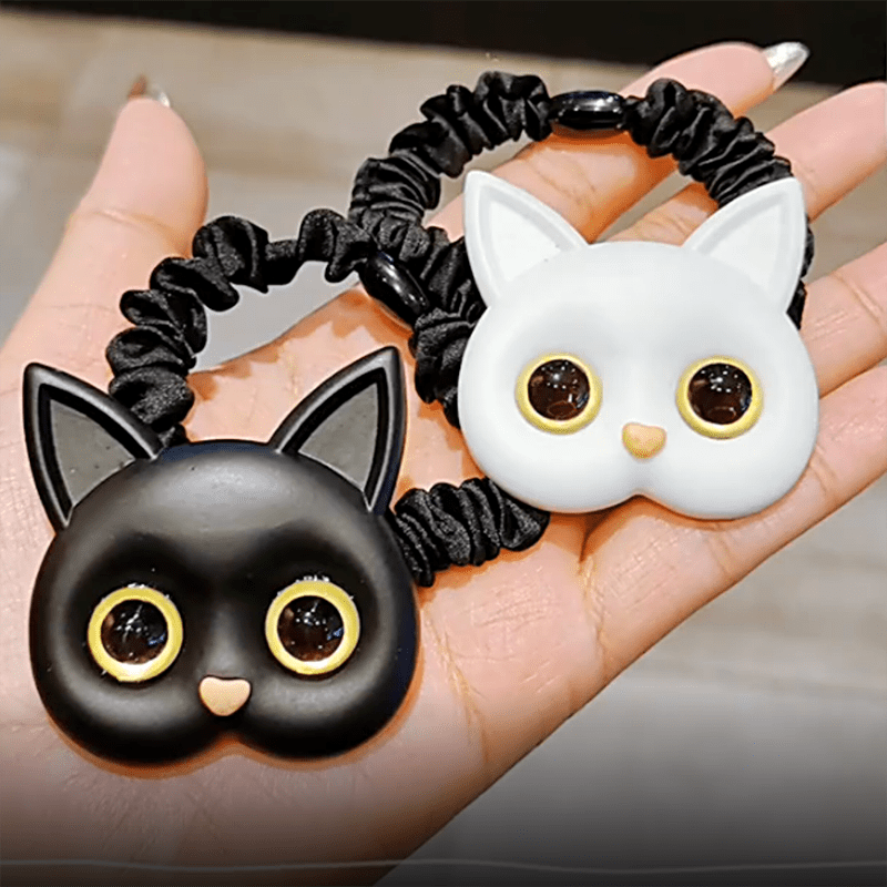 Kitty cat face scrunches, cat scrunches