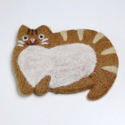 Kawaii Cat Cosy Coasters for Coffee Cups cat coaster felt