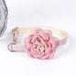 Floral cat collar with adjustable sizing for ultimate comfort