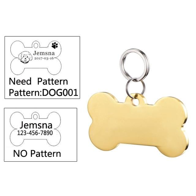 Anti-Lost Personal Engraved Dog Tags Designs,