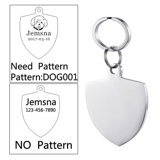 Personalized Engraved Cat Name ID Tag Anti-lost Dog Tag For Cat Collar