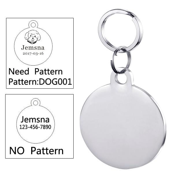 Anti-lost Pet Cat Dog ID Tag