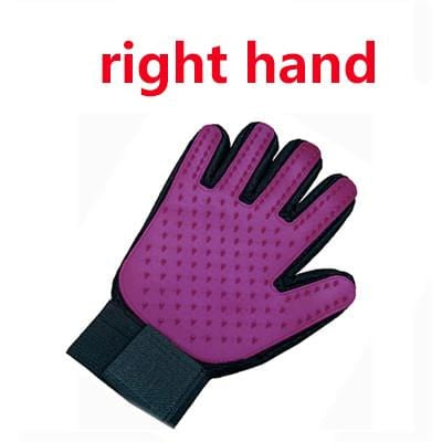 silicone pet grooming glove for shedding and bathing