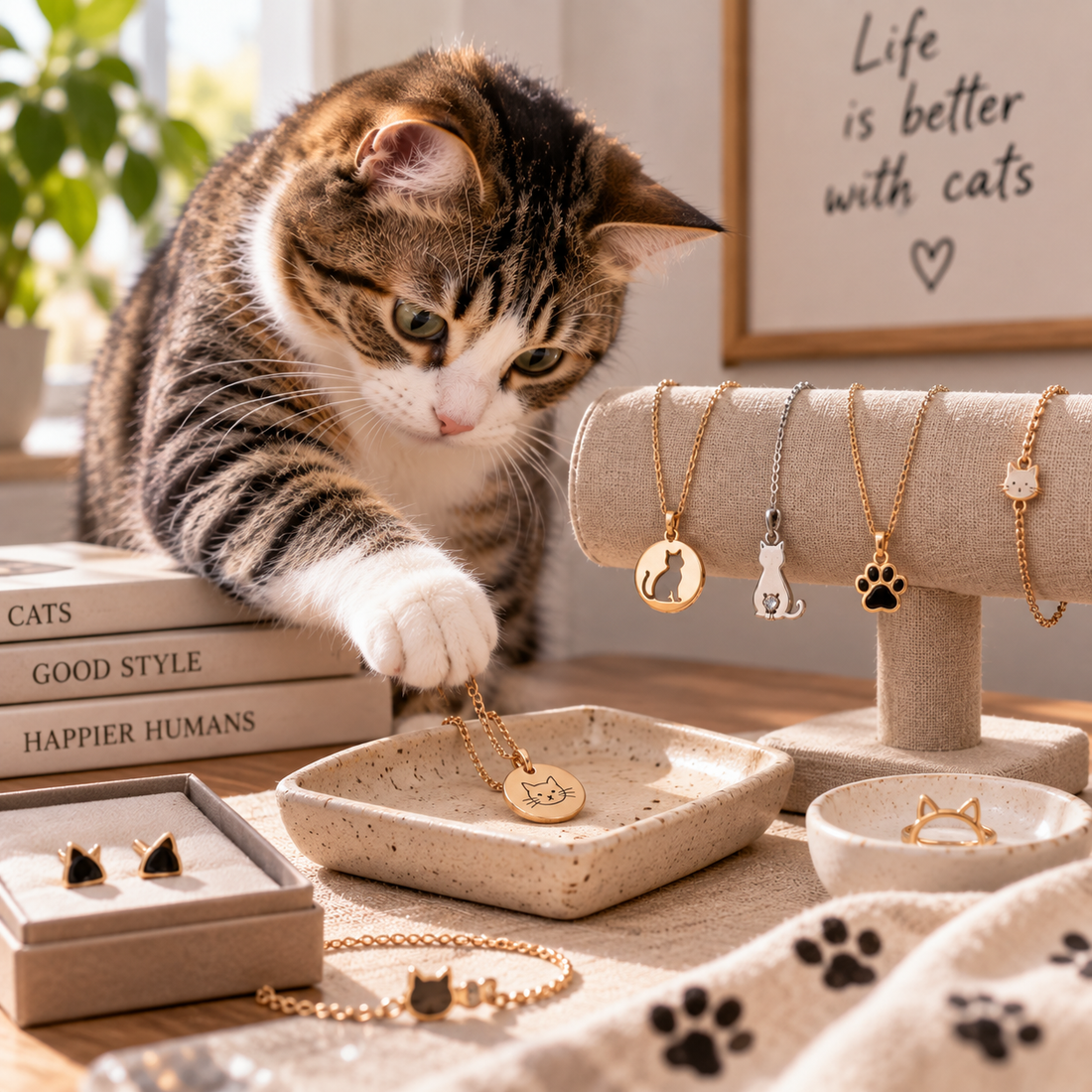 Jewelry, Gifts, Buying Guide, cat lover gifts, cat jewelry