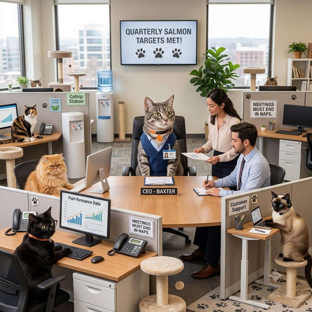 If Cats Ran Human Workplaces: A Hilarious Look at Office Life