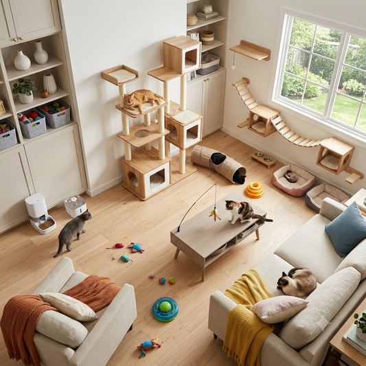 Best Room Layouts for Multi-Cat Homes to Reduce Stress and Conflict