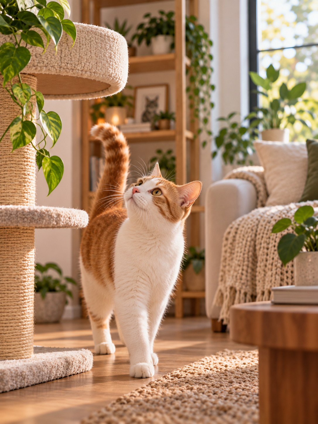 how to create a cat-friendly home, cat-friendly home ideas, stylish cat-friendly home, cat-friendly interior design, cat furniture ideas, cat-friendly apartment
