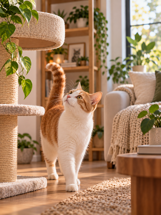 how to create a cat-friendly home, cat-friendly home ideas, stylish cat-friendly home, cat-friendly interior design, cat furniture ideas, cat-friendly apartment
