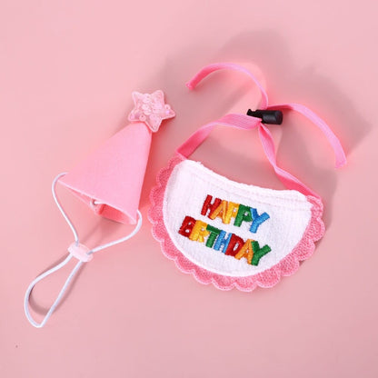 Kitty birthday celebration attire for cats