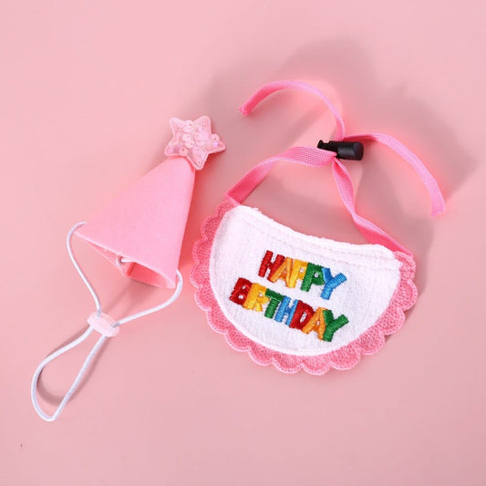 Kitty birthday celebration attire for cats