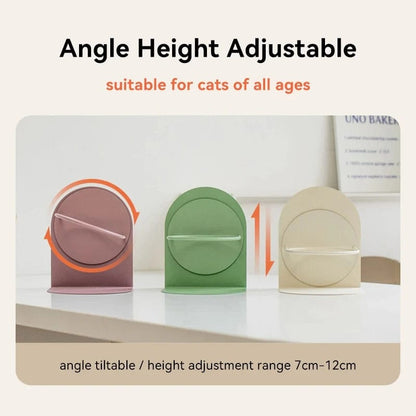 Angle-Adjustable Elevated Cat Bowl – Ergonomic Design