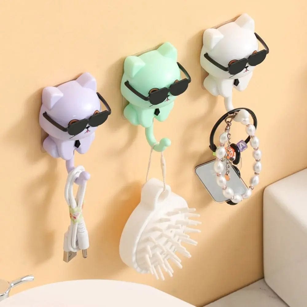 Assorted Cat Hooks – Cute Home Organizer Set