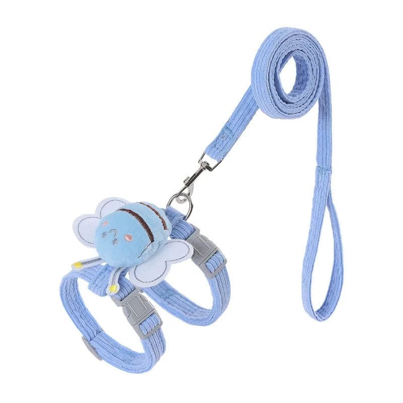 Blue Cat Harness and Leash Set