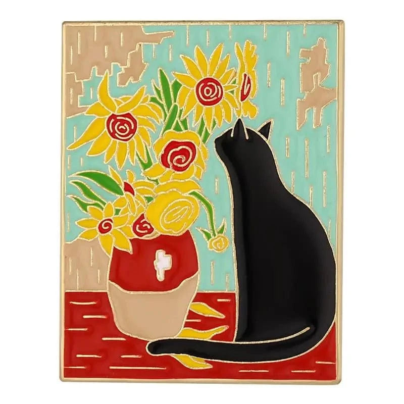 Cat-Themed Enamel Pins for Travel and Party Outfits
