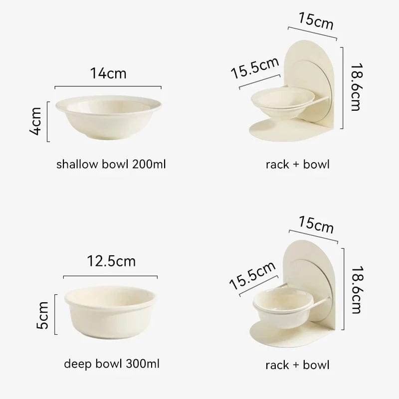 Cat Bowl Size & Capacity Comparison Chart