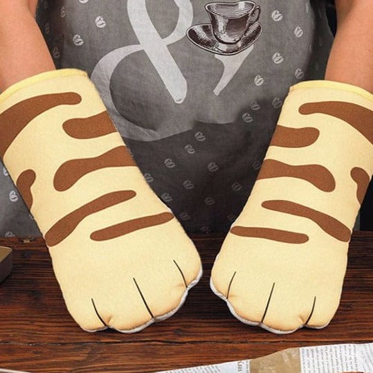 Cat Paw Heat Resistant Oven Mitts