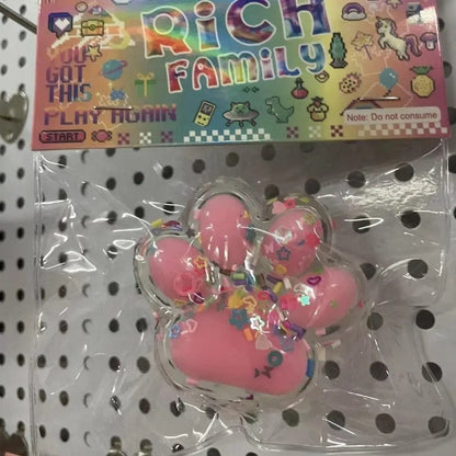 Cat Paw Stress Toy in Clear Packaging