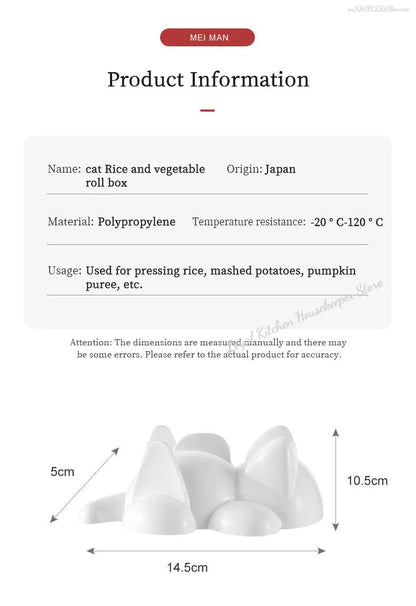 Cat Sushi Mold Instructions – Step-by-Step Use Guide