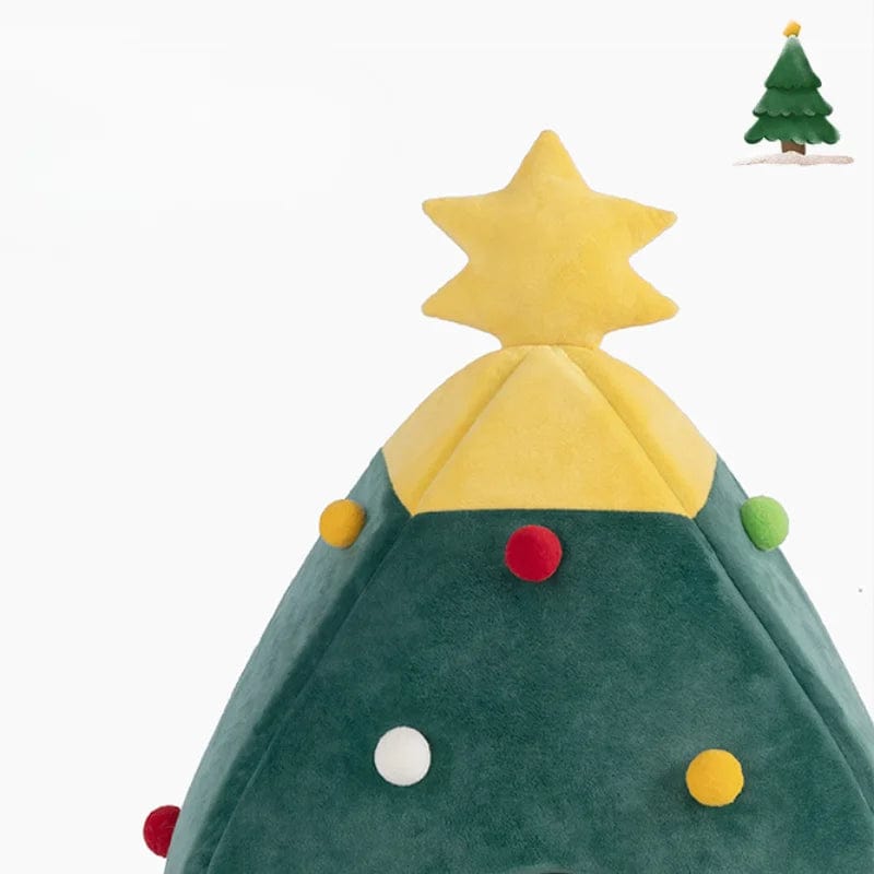 Christmas Tree Cat House