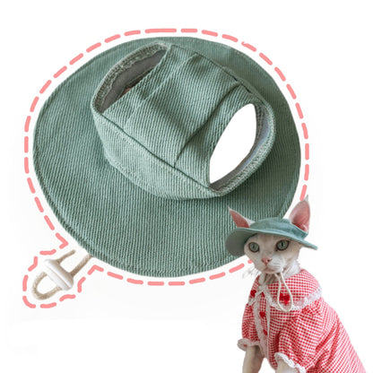 Buy adjustable cat hat for travel and sun safety