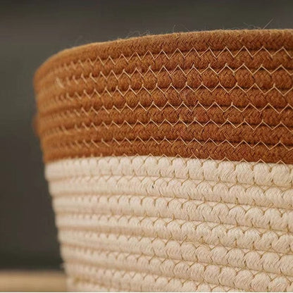Hand-woven cat bed with cooling feature